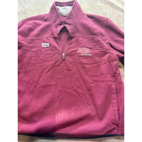 Athletic Works Other - Nascar Pullover Red Sweater Dupont‎ Motorsports Vintage L large 42/44